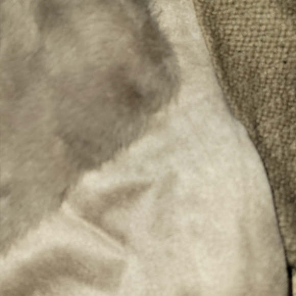 NWT Arianna by Howards Knit Fur Sueded Open Front Jacket sz M - Picture 2 of 3